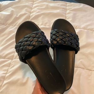 Black Braided Sandals